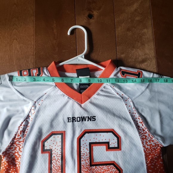 NFL Reebok Cleveland Browns Cribbs 16 Jersey Style #67891 Youth Medium NWT - Picture 13 of 13